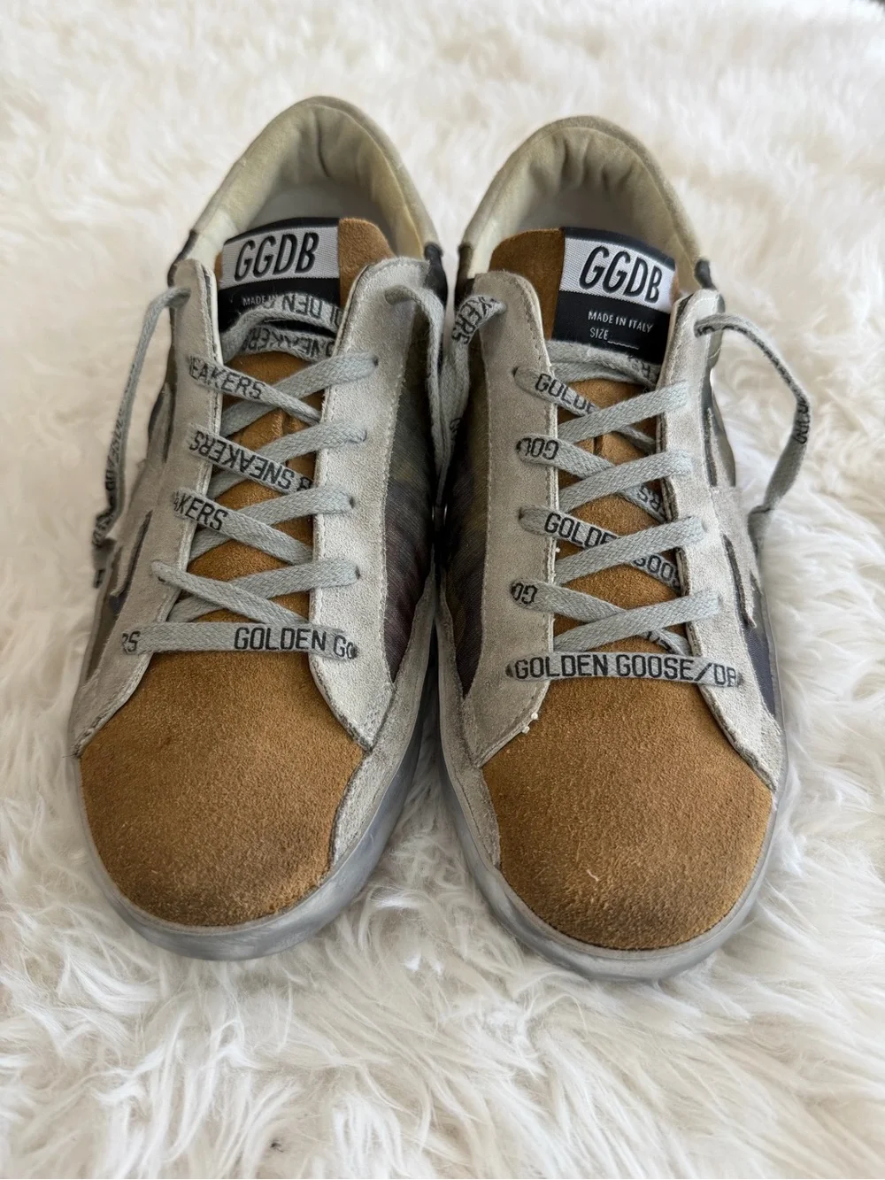 Golden Goose Deluxe Brand GGDB Super-Star Camouflage Size 38 US 8
